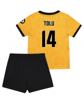 Billige Fotballdrakt Wolves Tolu Arokodare #14 Replika Hjemmedraktsett Barn 2025-26 Kortermet (med bukser)